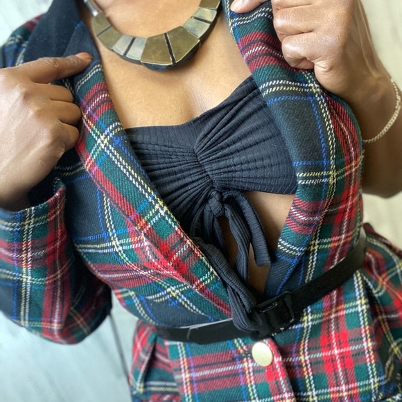 Custom made asymmetrical blazer dress size large - Picture 8 of 8